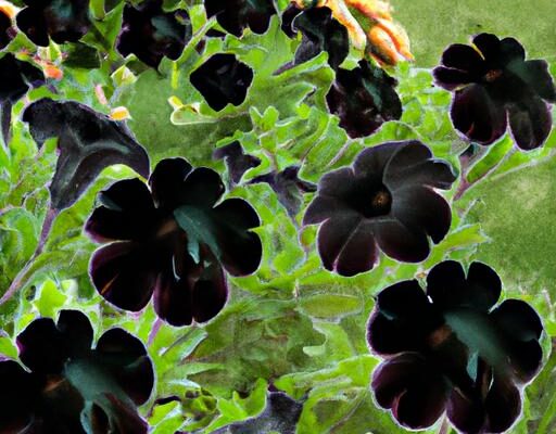 Black Velvet Petunia Flower